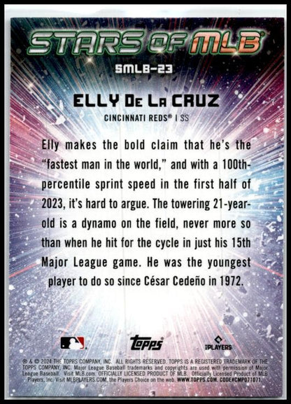 2024 Topps Stars of MLB #SMLB-23 Elly De La Cruz Cincinnati Reds