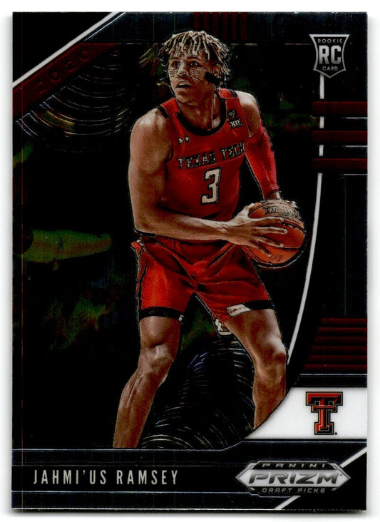 2020-21 Panini Prizm Draft Picks Jahmi'us Ramsey Texas Tech Red Raiders #25