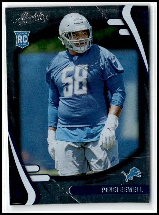 2021 Panini Absolute #193 Penei Sewell Detroit Lions