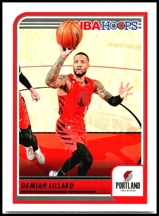 2023-24 Hoops Winter #21 Damian Lillard Portland Trail Blazers