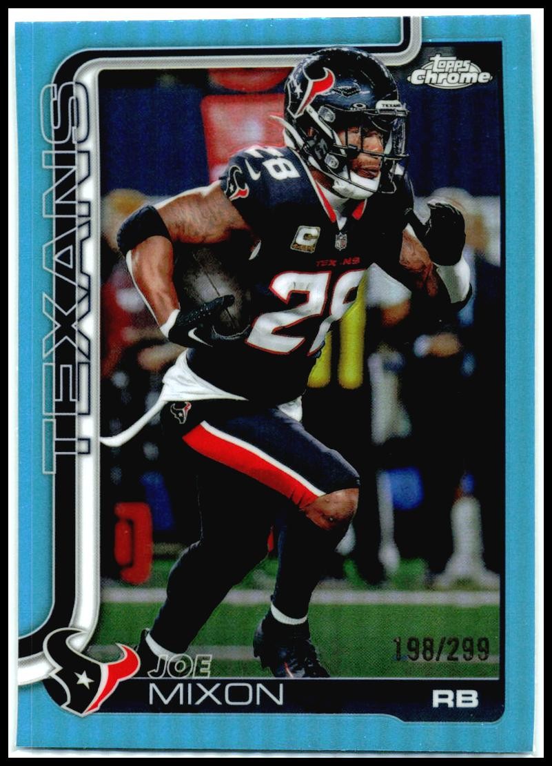 2025 Topps Chrome Teal /299 #120 Joe Mixon