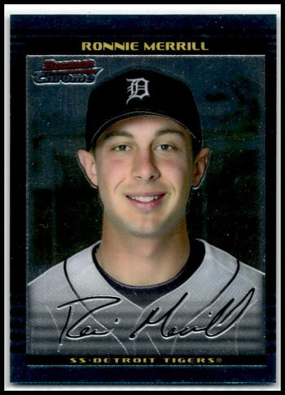 2002 Bowman Chrome #274 Ronnie Merrill Detroit Tigers