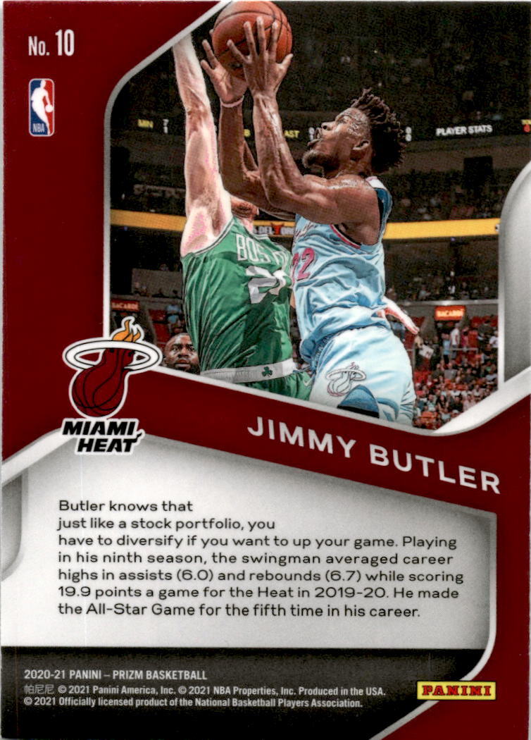 2020 Prizm Dominance #10 Jimmy Butler Miami Heat