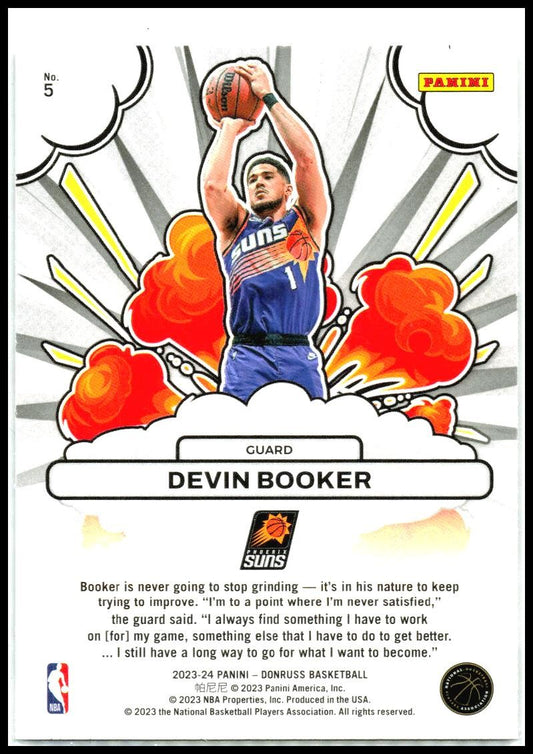 2023-24 Donruss Bomb Squad #5 Devin Booker Phoenix Suns