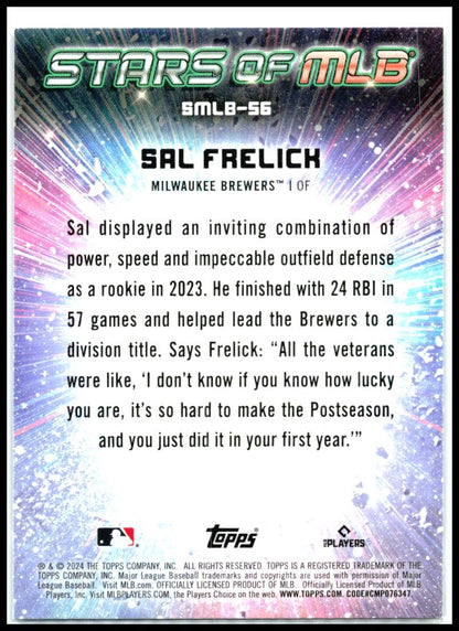 2024 Topps Stars of MLB #SMLB-56 Sal Frelick Milwaukee Brewers