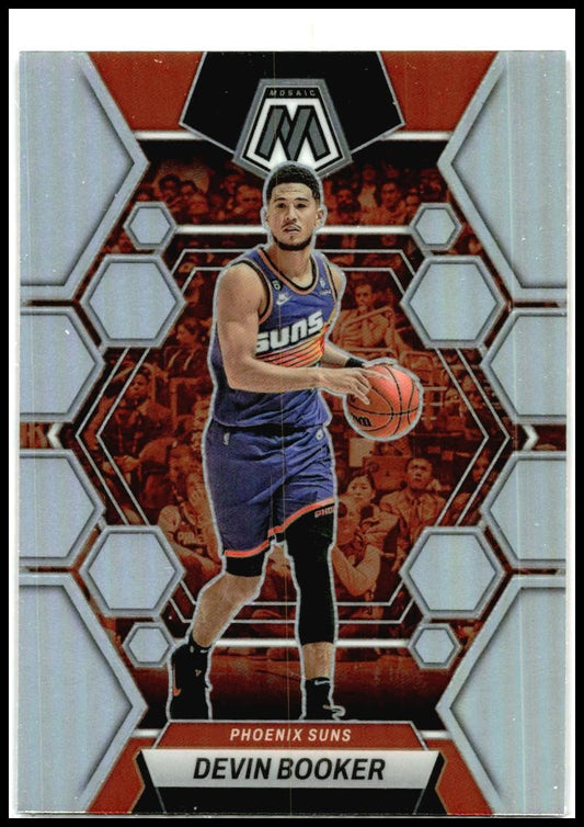 2022-23 Panini Mosaic Silver #30 Devin Booker Suns