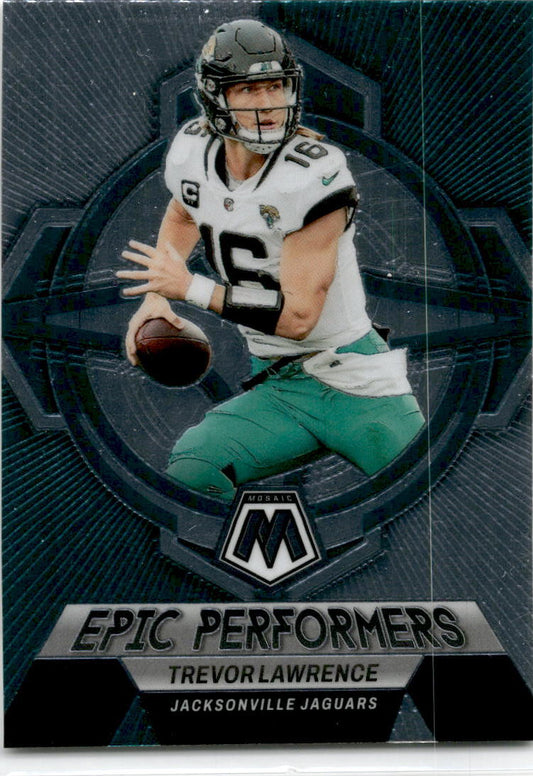 2023 Panini Mosaic Epic Performers #EP-TL Trevor Lawrence Jacksonville Jaguars