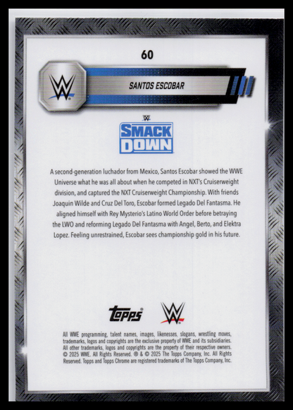 2024 Topps Chrome WWE #60 Santos Escobar