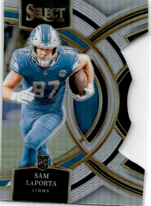 2023 Panini Select Silver Prizms Die Cuts #106 Sam LaPorta Rookie Detroit Lions