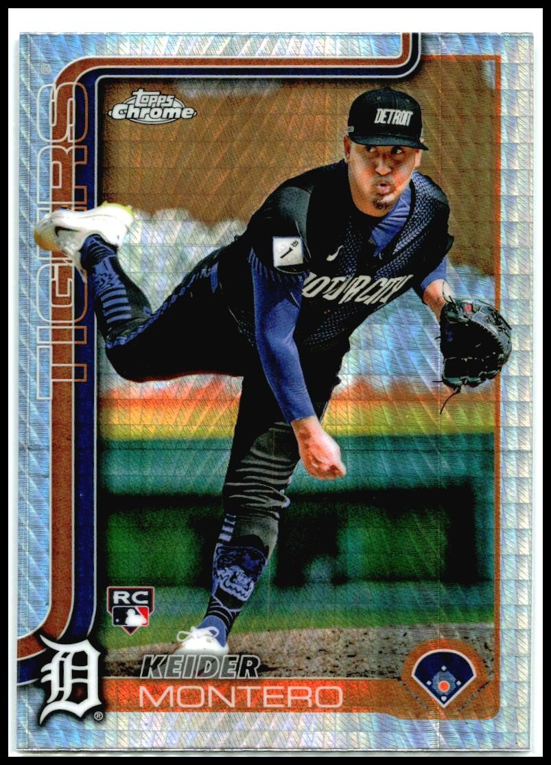 2025 Topps Chrome Prism Refractors #7 Keider Montero Rookie Detroit Tigers