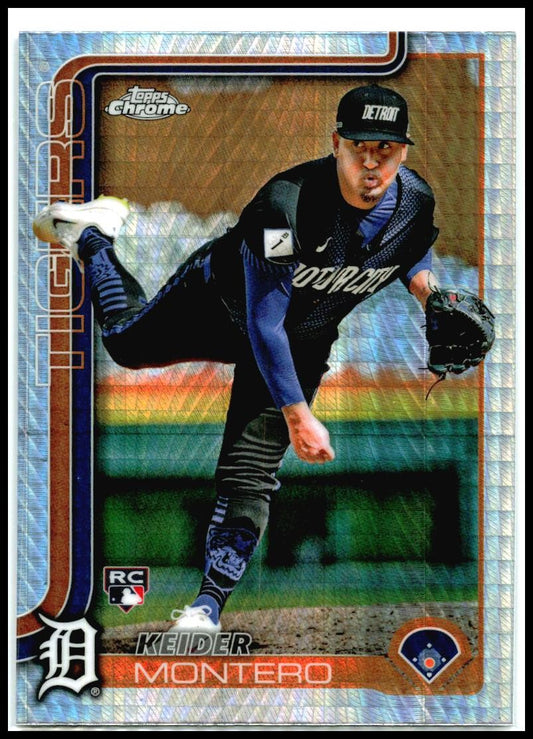 2025 Topps Chrome Prism Refractors #7 Keider Montero Rookie Detroit Tigers