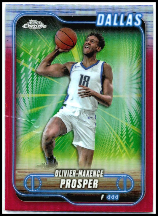 2024-25 Topps Chrome Pink Refractor #126 Olivier-Maxence Prosper Dallas