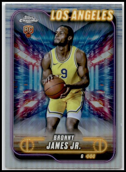 2024-25 Topps Chrome Refractor #149 Bronny James JR Lakers
