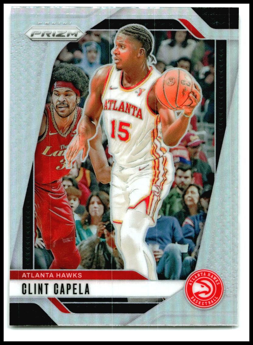 2024-25 Panini Prizm Prizms Silver #161 Clint Capela Atlanta Hawks