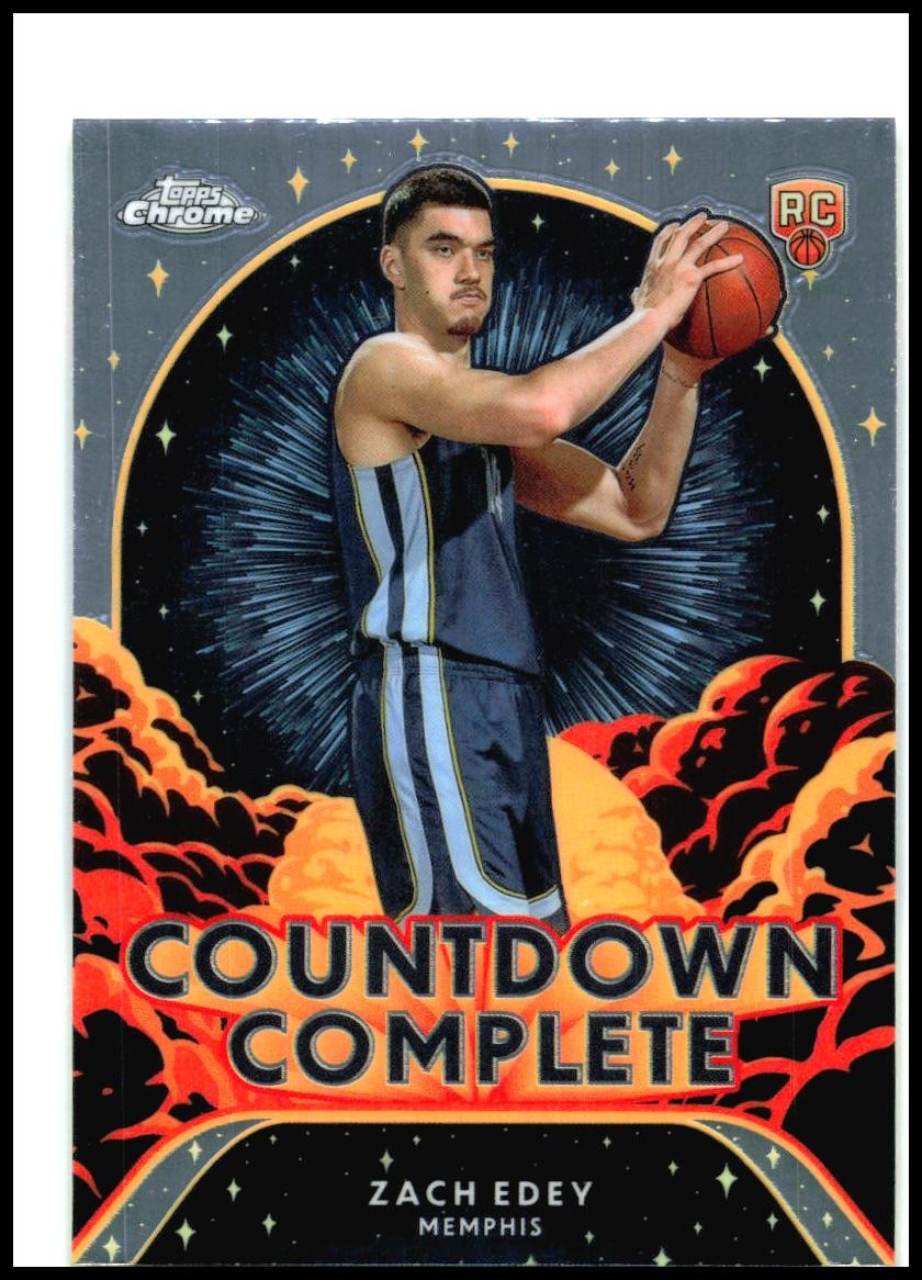 2024-25 Topps Chrome Countdown Complete #CC-17 Zach Edey Memphis Grizzlies
