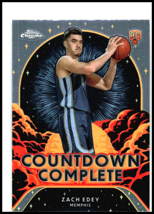 2024-25 Topps Chrome Countdown Complete #CC-17 Zach Edey Memphis Grizzlies