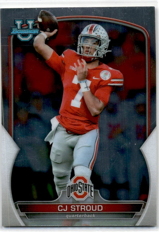 2022 Bowman University Chrome #100a C.J. Stroud Ohio State Buckeyes