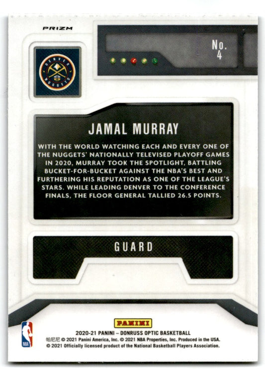 2020-21 Panini Absolute Memorabilia Jamal Murray Denver Nuggets #24
