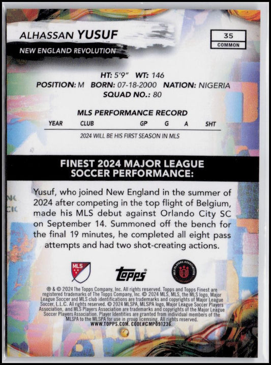 2024 Finest MLS #35 Alhassan Yusuf