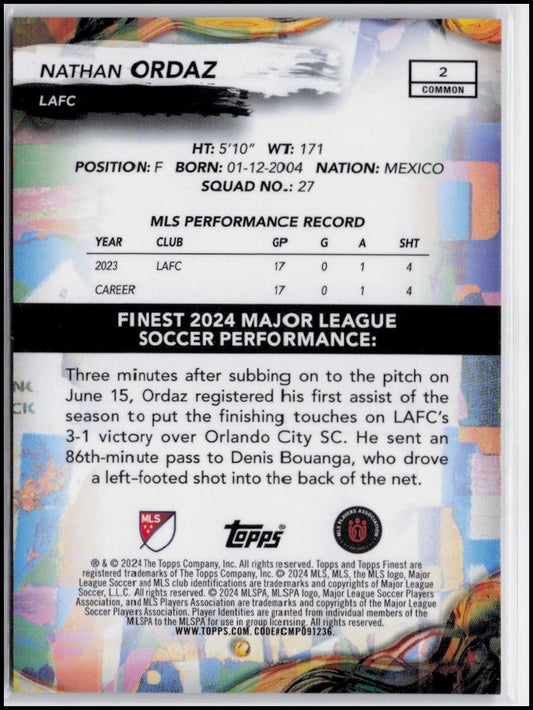 2024 Finest MLS #2 Nathan Ordaz