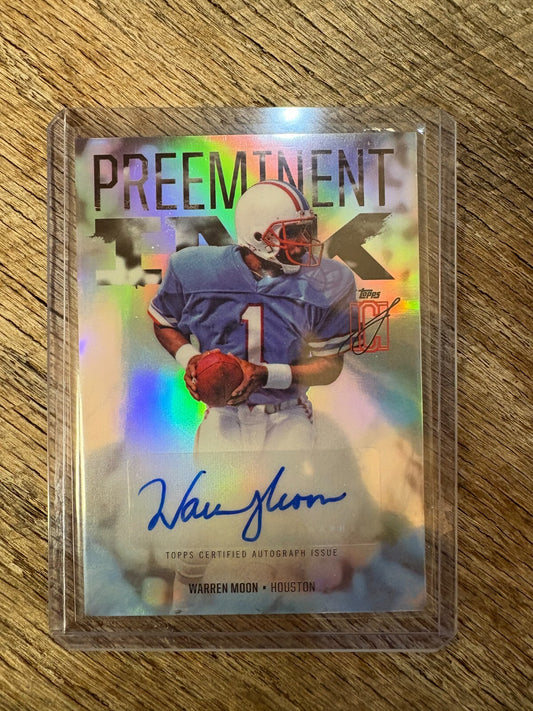 2024 Topps Signature Class Preeminent Ink PI-WM warren Moon Auto Houston Oilers