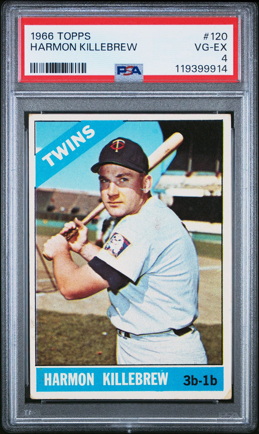 1966 Topps #120 Harmon Killebrew Minnesota Twins PSA 4