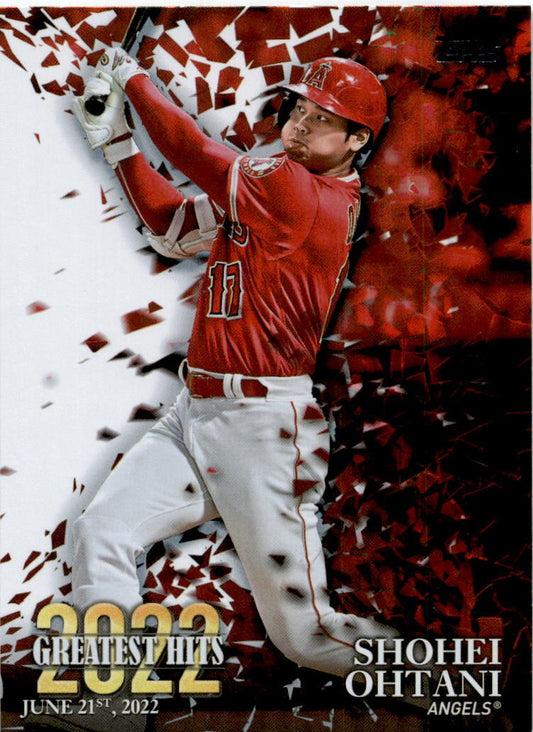 2023 Topps 2022 Greatest Hits #22GH-16 Shohei Ohtani Los Angeles Angels