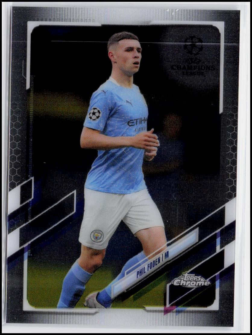 2020-21 Topps Chrome UEFA Champions League #34 Phil Foden