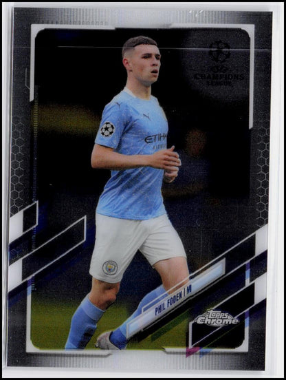 2020-21 Topps Chrome UEFA Champions League #34 Phil Foden