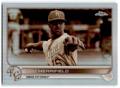 2022 Topps Chrome Sepia Refractor Whit Merrifield Kansas City Royals #154