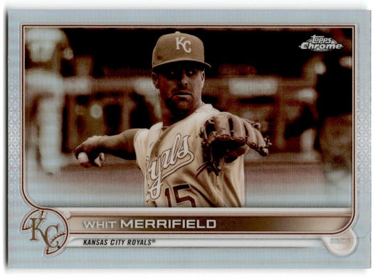 2022 Topps Chrome Sepia Refractor Whit Merrifield Kansas City Royals #154