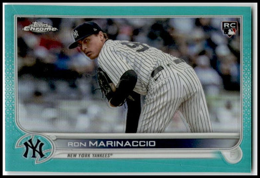 2022 Topps Update Aqua Refractor #/250 #US165 Ron Marinaccio Rookie Yankees