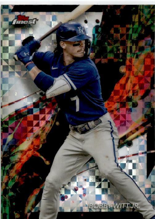 2024 Topps Finest Checkerboard Refractor #57 Bobby Witt JR Kansas City Royals