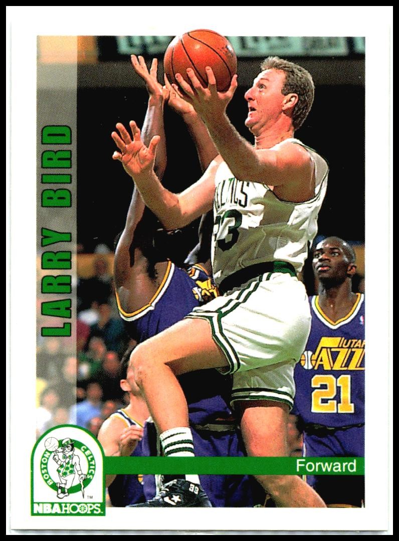 1992-93 Hoops #10 Larry Bird Boston Celtics