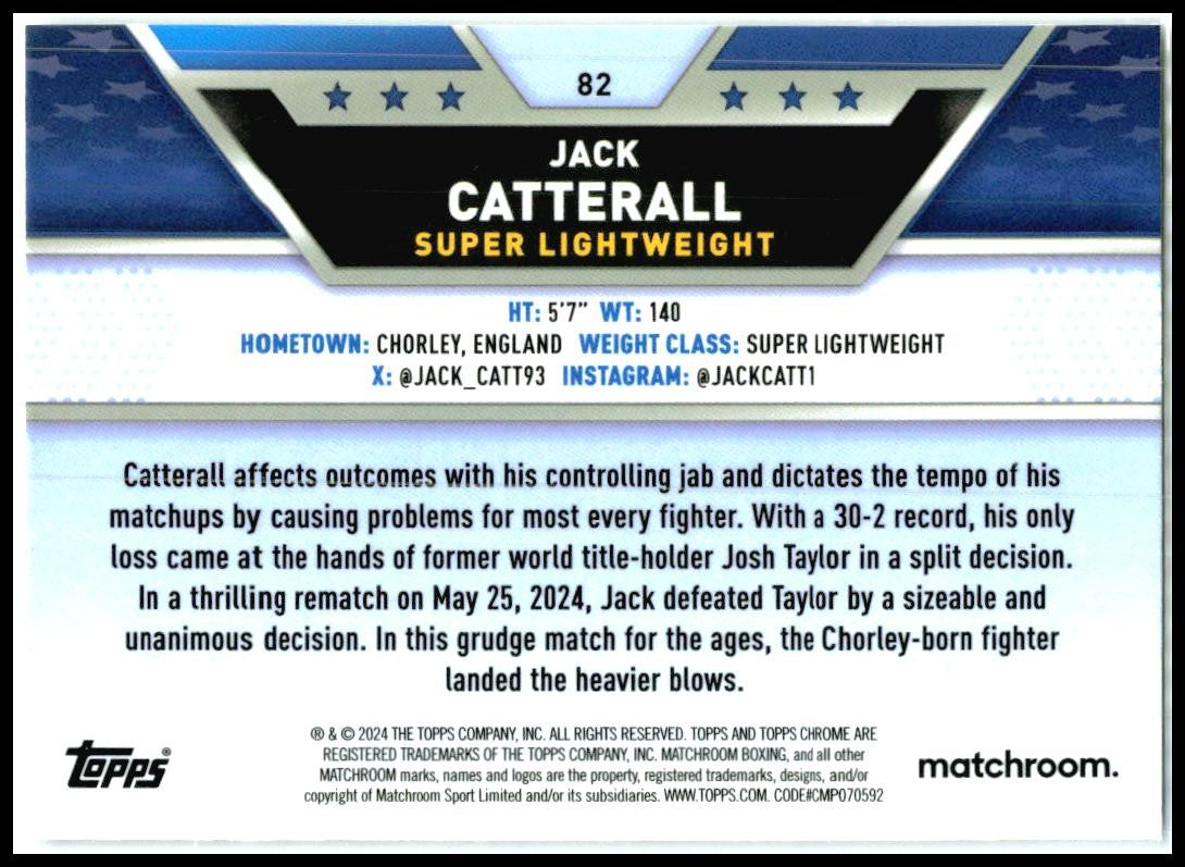2024 Topps Chrome Boxing #3.38 Jack Catterall
