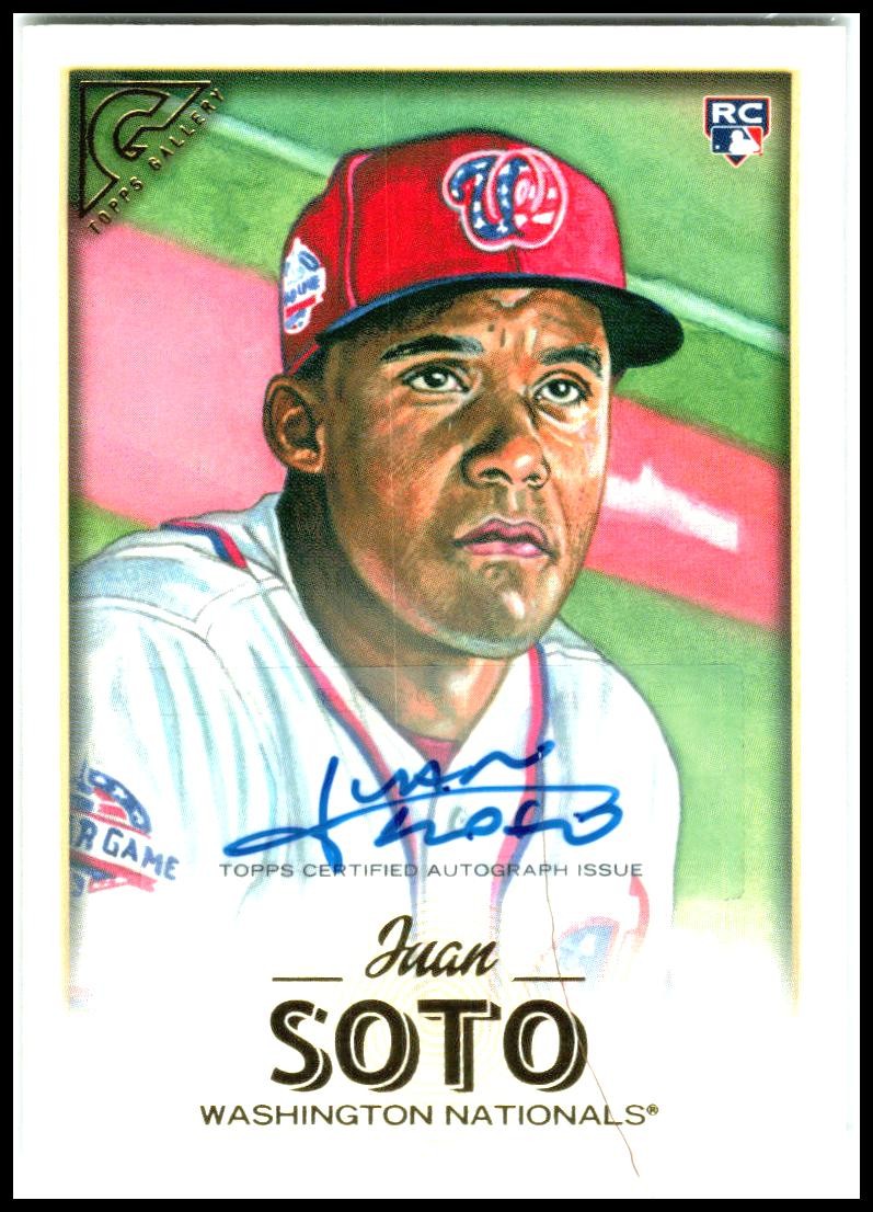 2018 Topps Gallery Autographs #126 Juan Soto Auto Washington Nationals