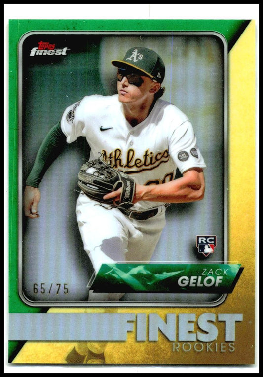 2024 Finest Finest Rookies Design Variations Green Refractors #FRD-13 Zack Gelof