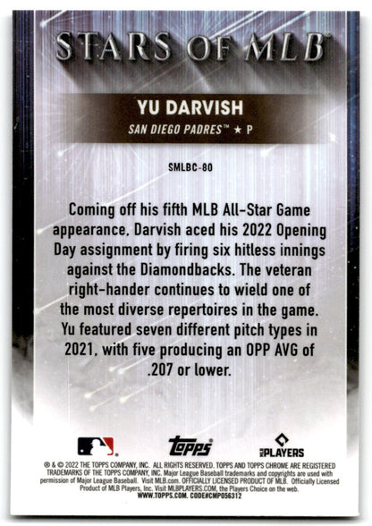 2022 Topps Stars of MLB Yu Darvish San Diego Padres #SMLBC-80