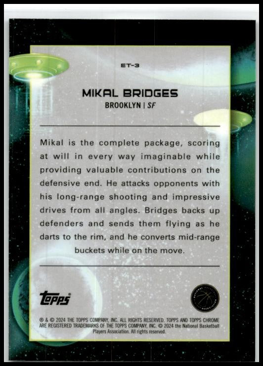 2023-24 Topps Chrome Cosmic Extraterrestrial Talent #ET-21 Jordan Hawkins
