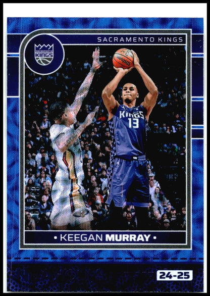 2024-25 Hoops Blue Scope #230 Keegan Murray #/99 Sacramento Kings