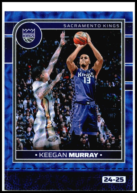 2024-25 Hoops Blue Scope #230 Keegan Murray #/99 Sacramento Kings