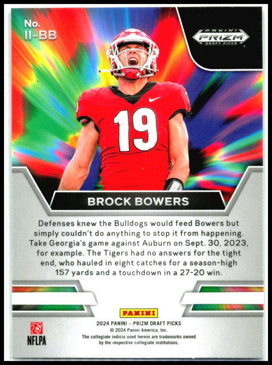 2024 Panini Prizm Draft Picks Instant Impact #II-BB Brock Bowers Raiders