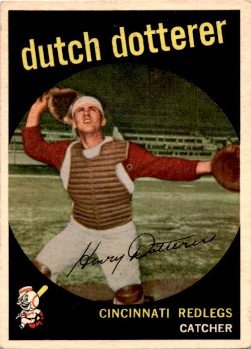 1959 Topps #288 Dutch Dotterer Cincinnati Redlegs