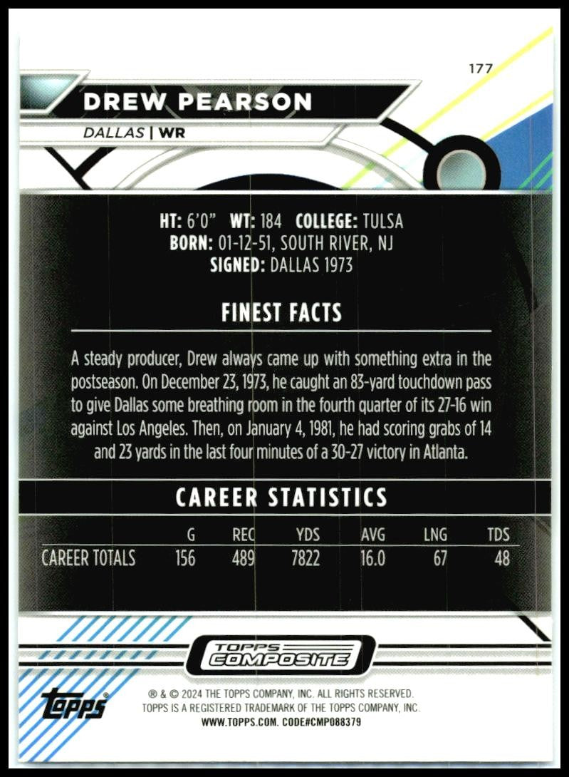 2023 Topps Composite #177 Drew Pearson Dallas Cowboys