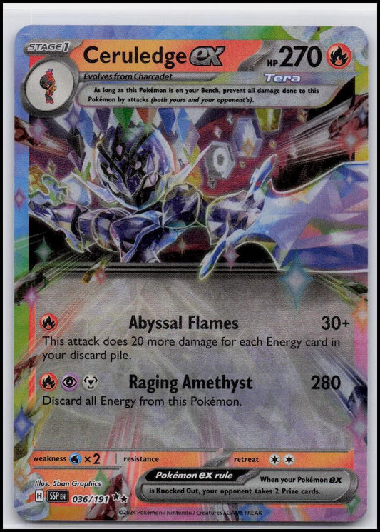 SV08: Surging Sparks #036/191 Ceruledge ex
