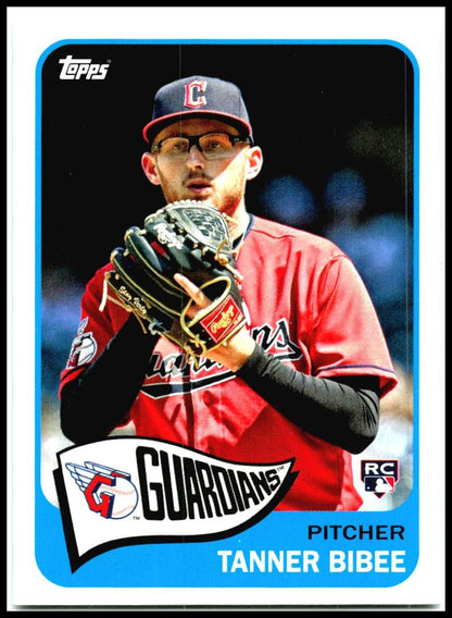 2023 Topps Archives #122 Tanner Bibee Rookie Cleveland Guardians