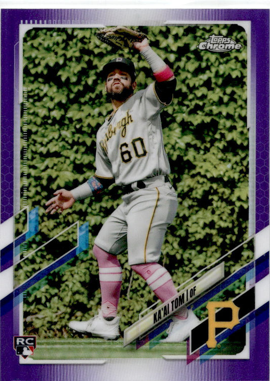 2021 Topps Update Purple #USc7 Ka'ai Tom Pittsburgh Pirates