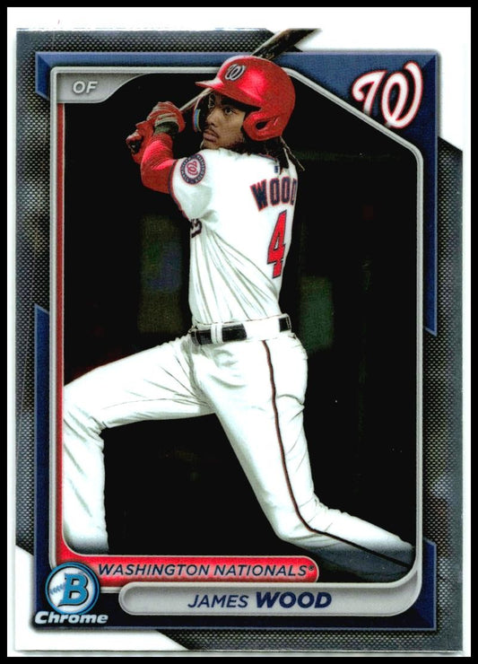 2024 Bowman Chrome Prospects #BCP-91 James Wood Washington Nationals