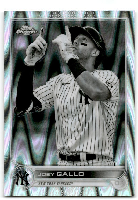 2022 Black & White RayWave Refractor Joey Gallo New York Yankees #178