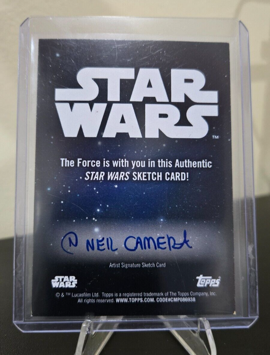 Star Wars High Tek Ree-Yees Sketch Card Artist: Neil Camera 1/1
